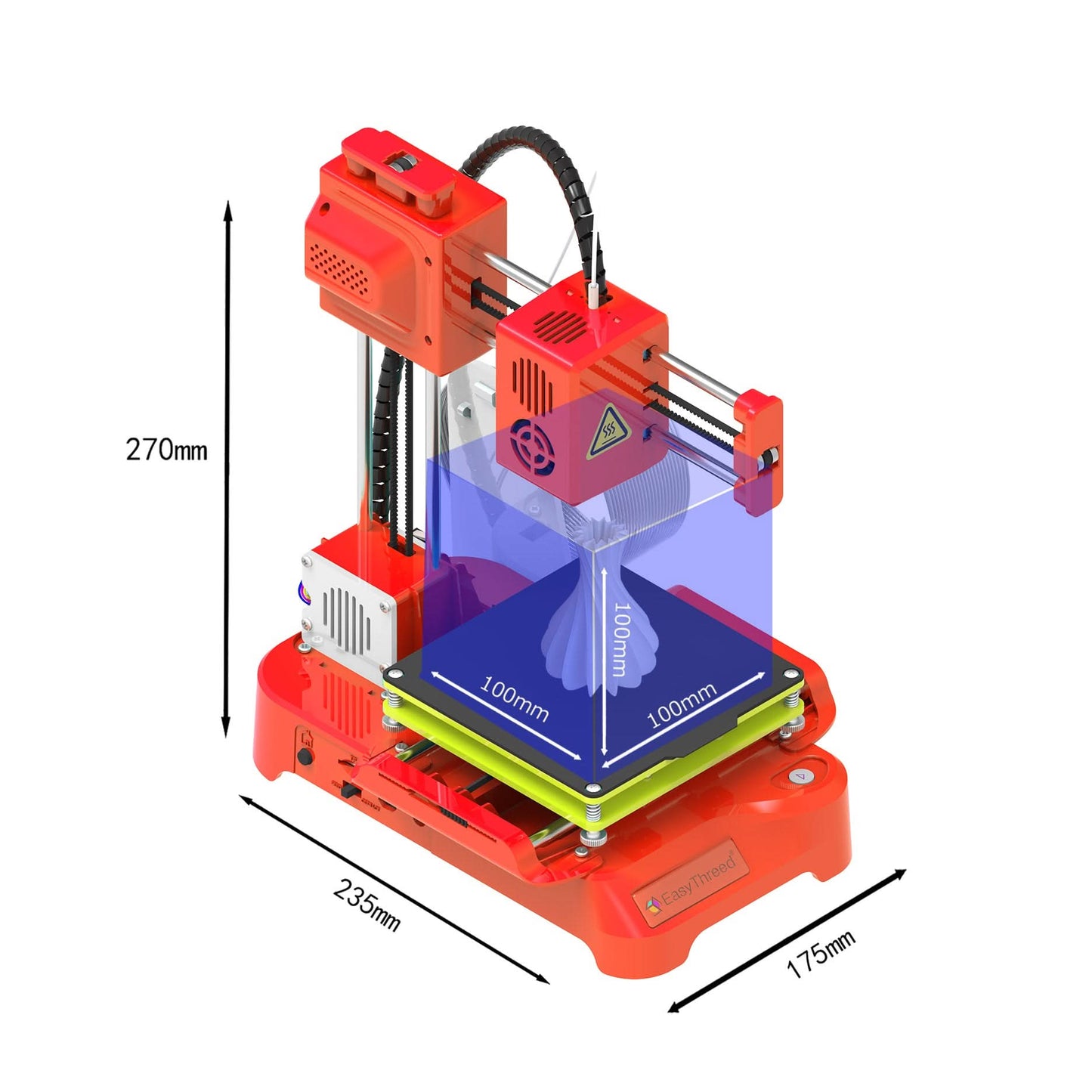 Easythreed Mini 3D-Drucker K9 Einfache Bedienung Ein-Klick-Druck Motherboard Magnetische Bauplattform Desktop-Drucker K7 Anfänger Kindergeschenk