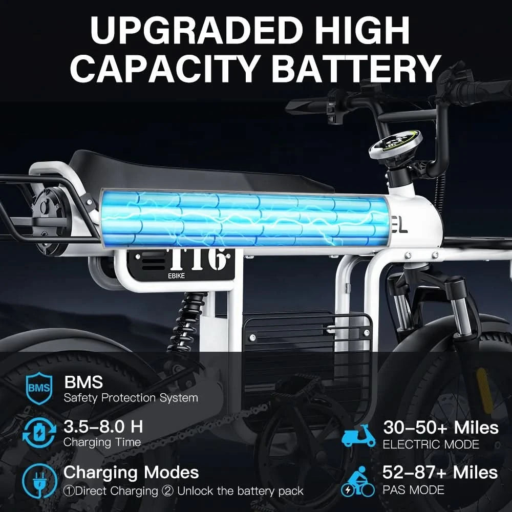 COSWHEEL T16 Hot Sale Electric City Bicycle Aluminum Alloy Frame with Step-Thru Hidden Lithium Battery Cheap Electric Road Bike