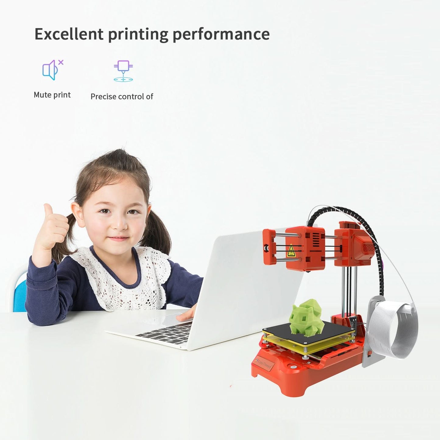 Easythreed Mini 3D-Drucker K9 Einfache Bedienung Ein-Klick-Druck Motherboard Magnetische Bauplattform Desktop-Drucker K7 Anfänger Kindergeschenk