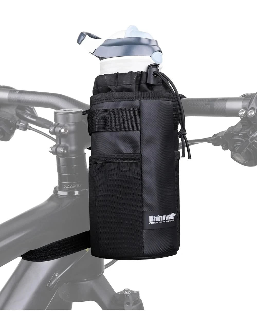 Rhinowalk Bicycle Bag Cycling Water Bottle Carrier Pouch MTB Bike Insulated Kettle Bag Riding Handlebar 1pc or 2pcs Accessories