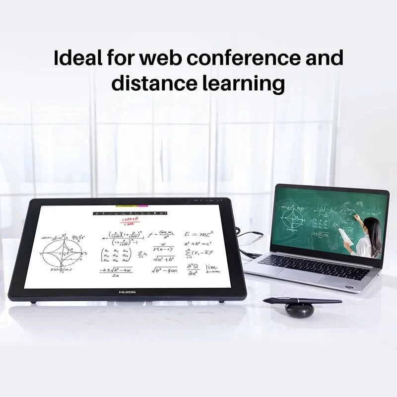 HUION Kamvas 22 Grafiktablett Stift-Display 21,5 Zoll blendfreier Bildschirm 120% sRGB Windows Mac und Android Gerät
