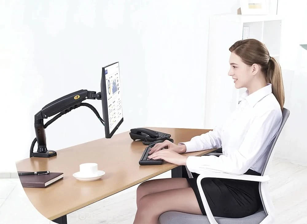 F80 Gasfeder 17-30 Zoll Desktop-LED-LCD-Monitorhalterung Arm Ergonomische Gasfeder Flexi-Halterung Belastung 2~9kg