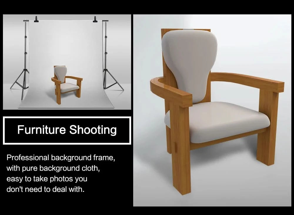 SH Photography Background Backdrop Stand Support Picture Canvas Frame System Kit With Carry Case For Muslin Photo Video Studio