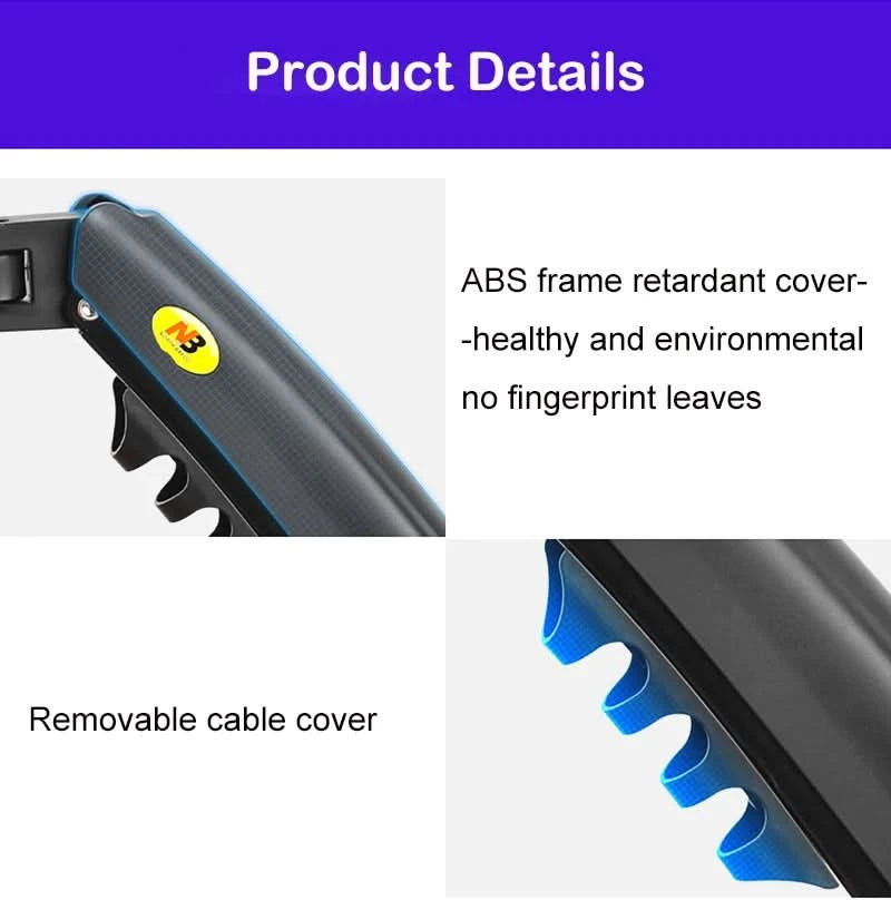 F80 Gasfeder 17-30 Zoll Desktop-LED-LCD-Monitorhalterung Arm Ergonomische Gasfeder Flexi-Halterung Belastung 2~9kg