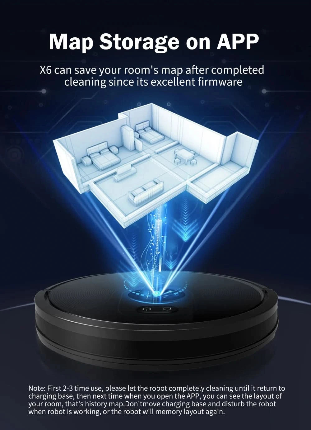 Robot Vacuum Cleaner ABIR X6 ,Visual Navigation,APP Virtual Barrier,6000PA Suction,Smart Home Mop,Floor Carpet Washing Tool