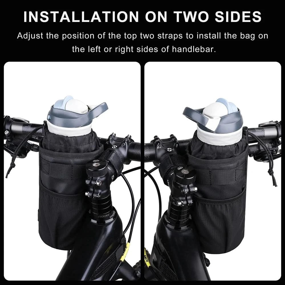 Rhinowalk Bicycle Bag Cycling Water Bottle Carrier Pouch MTB Bike Insulated Kettle Bag Riding Handlebar 1pc or 2pcs Accessories