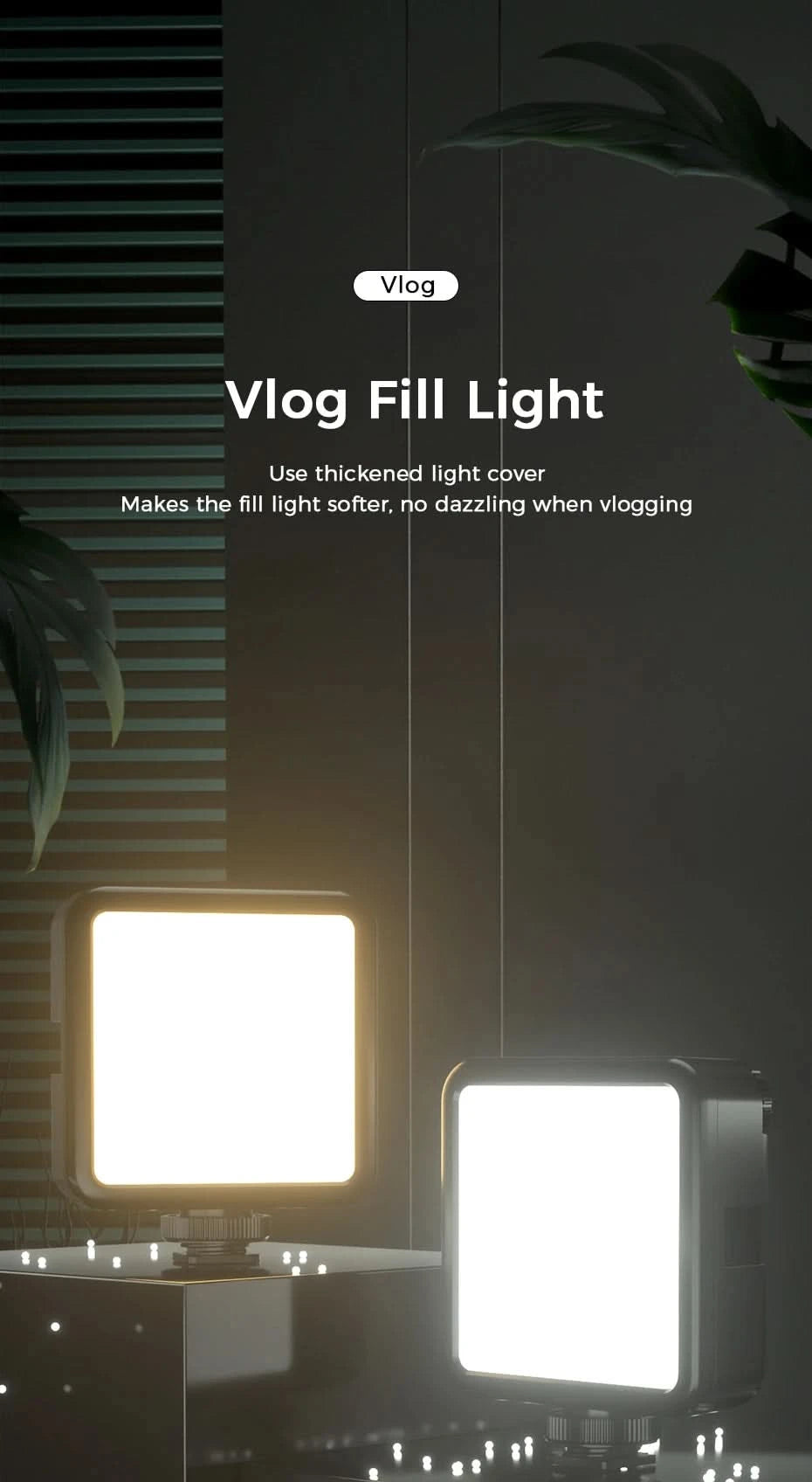 Ulanzi VIJIM VL81 VL200 3200k-5600K Dimmbare Mini-LED-Videoleuchte für Smartphone-SLR-Kameras, wiederaufladbar, Vlog, 3000mAh, Aufhelllicht