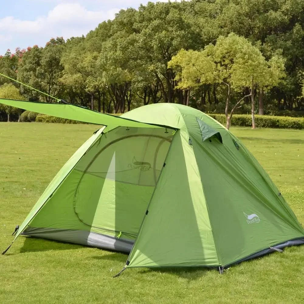 Desert&Fox 1-Personen-Trekkingzelt Einzel-Campingzelte Wasserdichtes Leichtes tragbares Zelt mit Tragetasche für Strandreisen Picknick