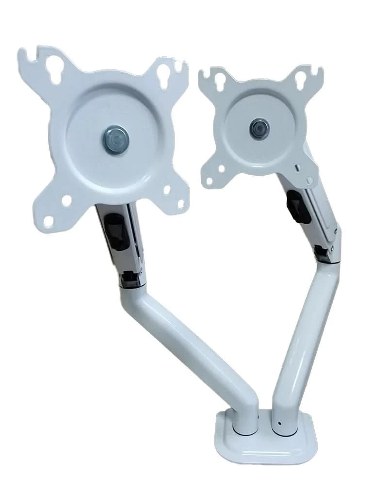 Hyvarwey G08-24 Dual Monitor Desktop Mount Bracket for 13 to 27-Inch LCD Screens Rotate & Tilt Adjust Two-Arm Desk Stand Support