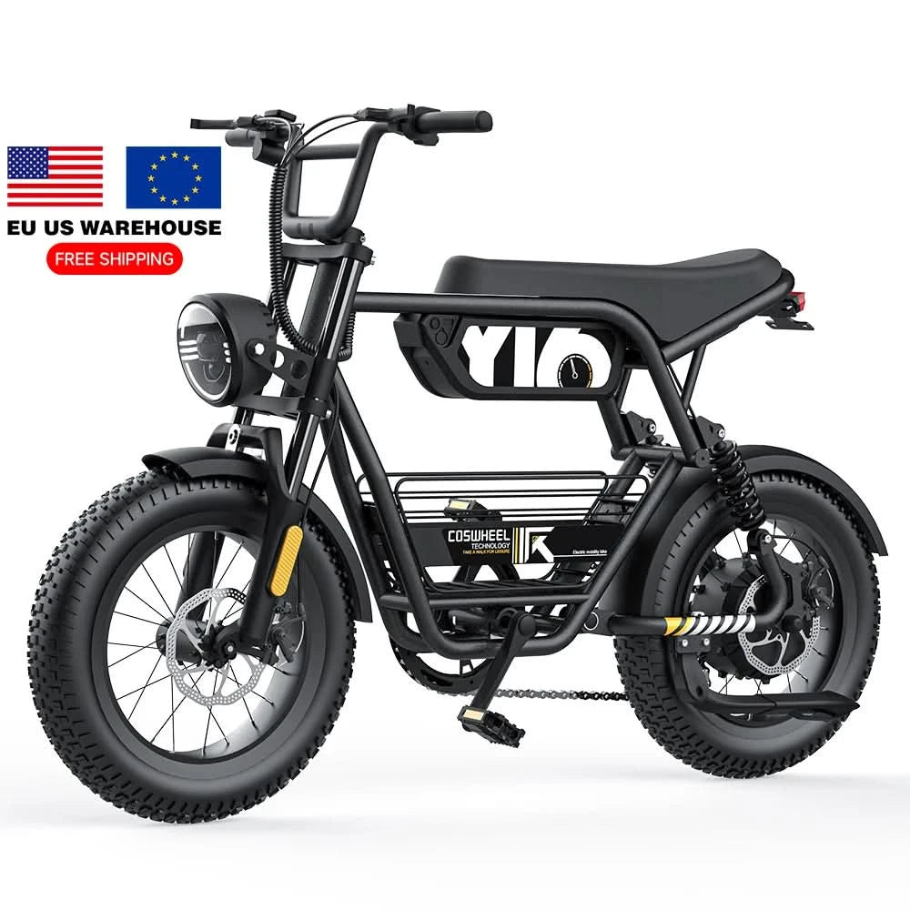 EU-Lager COSWHEEL Y16 China Großhandel Günstiges 16'' Heckmotor Elektrofahrrad Großhandel E-Bikes USA Großhandel Elektro-Fatbike