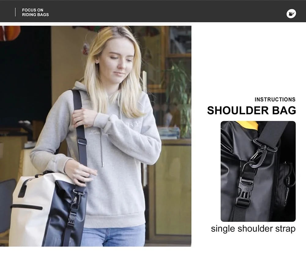 Rhinowalk Fahrradtasche & Gepäckträgertasche, 100 % wasserdicht, 27 l großes Fassungsvermögen, multifunktionale Gepäckträgertasche, Fahrradtaschen
