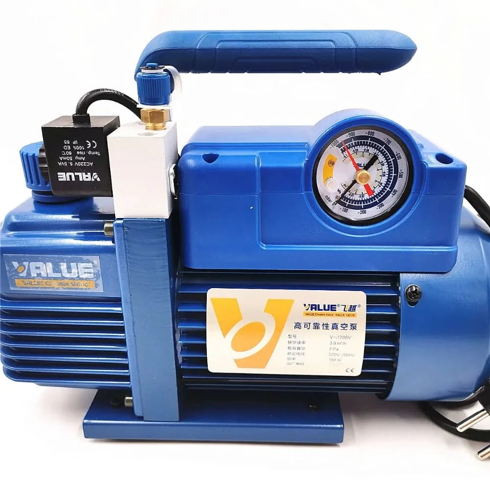220V 180W V-i120SV Neue Kältemittel-Vakuumpumpe Klimaanlagen-Vakuumpumpe für R410A, R407C, R134a, R12, R22