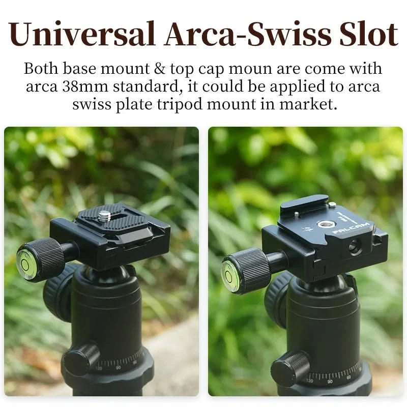 Ulanzi FALCAM F38 Universal Arca-Swiss Schnellwechselsystem Platte Klemme Schnellwechsel-Set für DSLR-Kamera Gimbal Stativ
