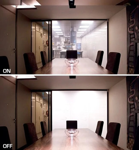 Smart Glass Privacy Window Electric Switchable Smart Glass PDLC Film Smart Film Sample