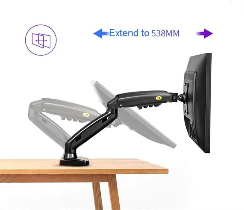 Weiße Dual-Monitorhalterung 17-30 Zoll, Halterung Belastbarkeit 2-9 kg pro Arm, NB F160