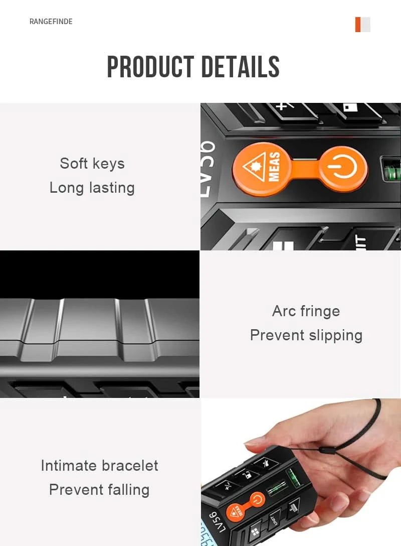 Mileseey X5 S6 Laser Tape Measure Laser Profesional Laser Distance Meter Trena Rangefinder Laser Metro Laser Range Finder