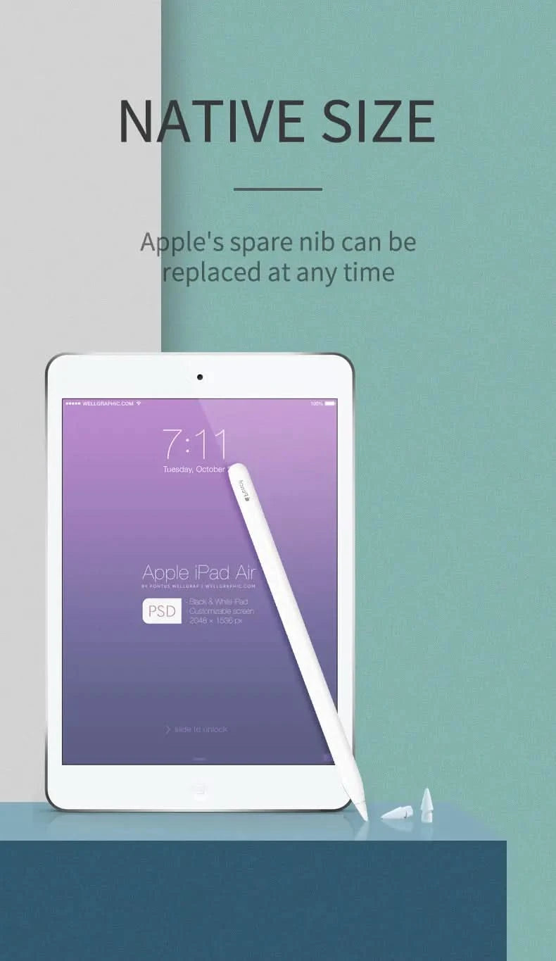 For Apple Pencil Tips Spare Nib Replacement Tip For Apple Pencil 1st 2nd Generation For Apple Pencil 2nd Nibs Stylus Pen Tips