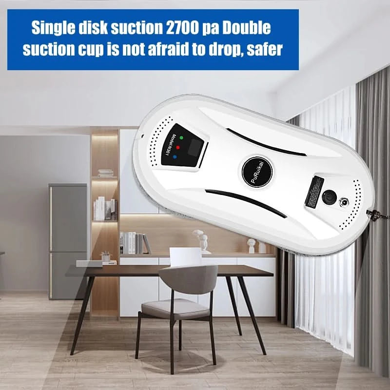 Fensterputzroboter für zu Hause, intelligenter elektrischer Staubsauger mit Fernbedienung und Wischer