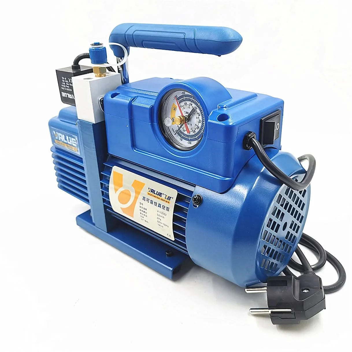 220V 180W V-i120SV Neue Kältemittel-Vakuumpumpe Klimaanlagen-Vakuumpumpe für R410A, R407C, R134a, R12, R22