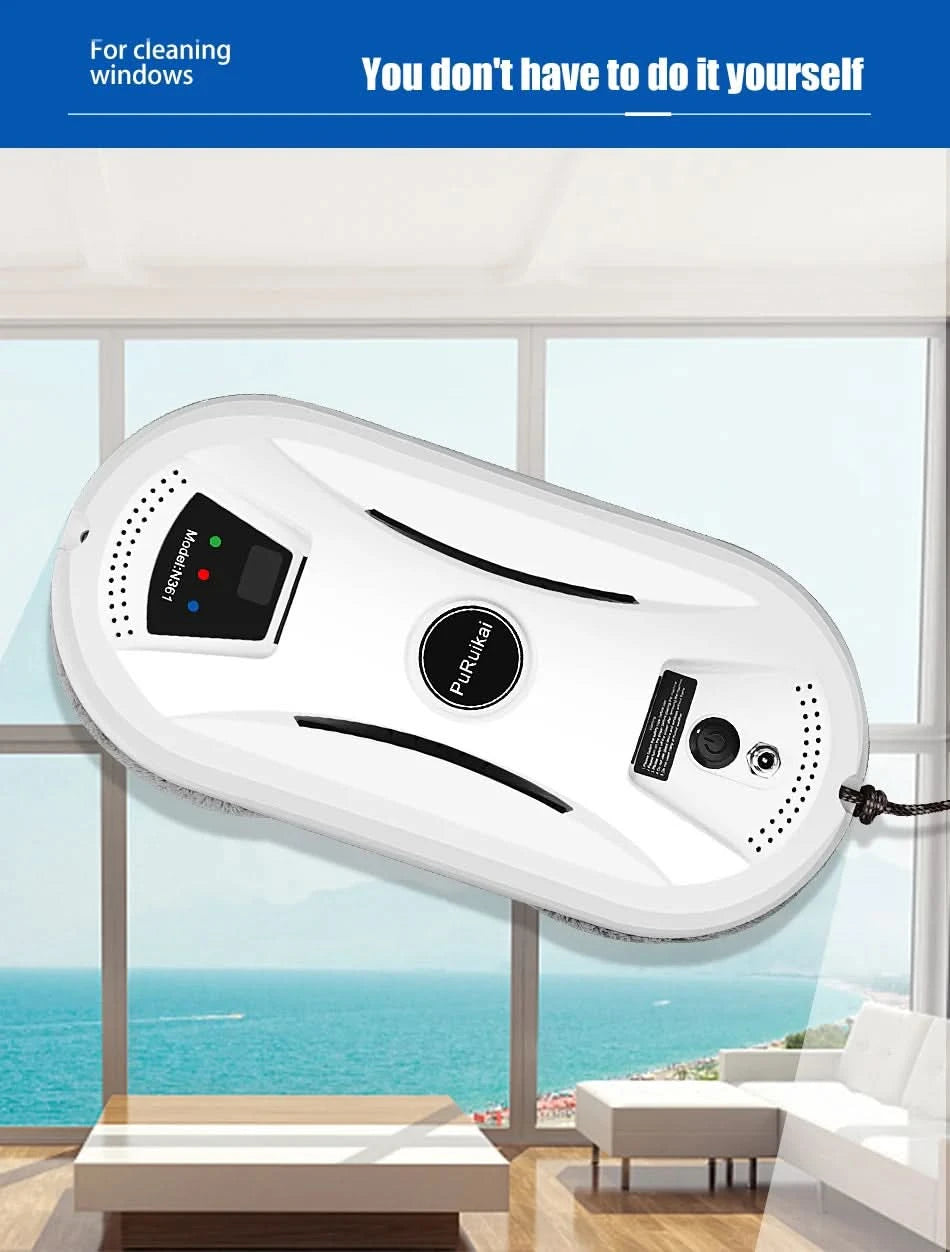 Fensterputzroboter für zu Hause, intelligenter elektrischer Staubsauger mit Fernbedienung und Wischer