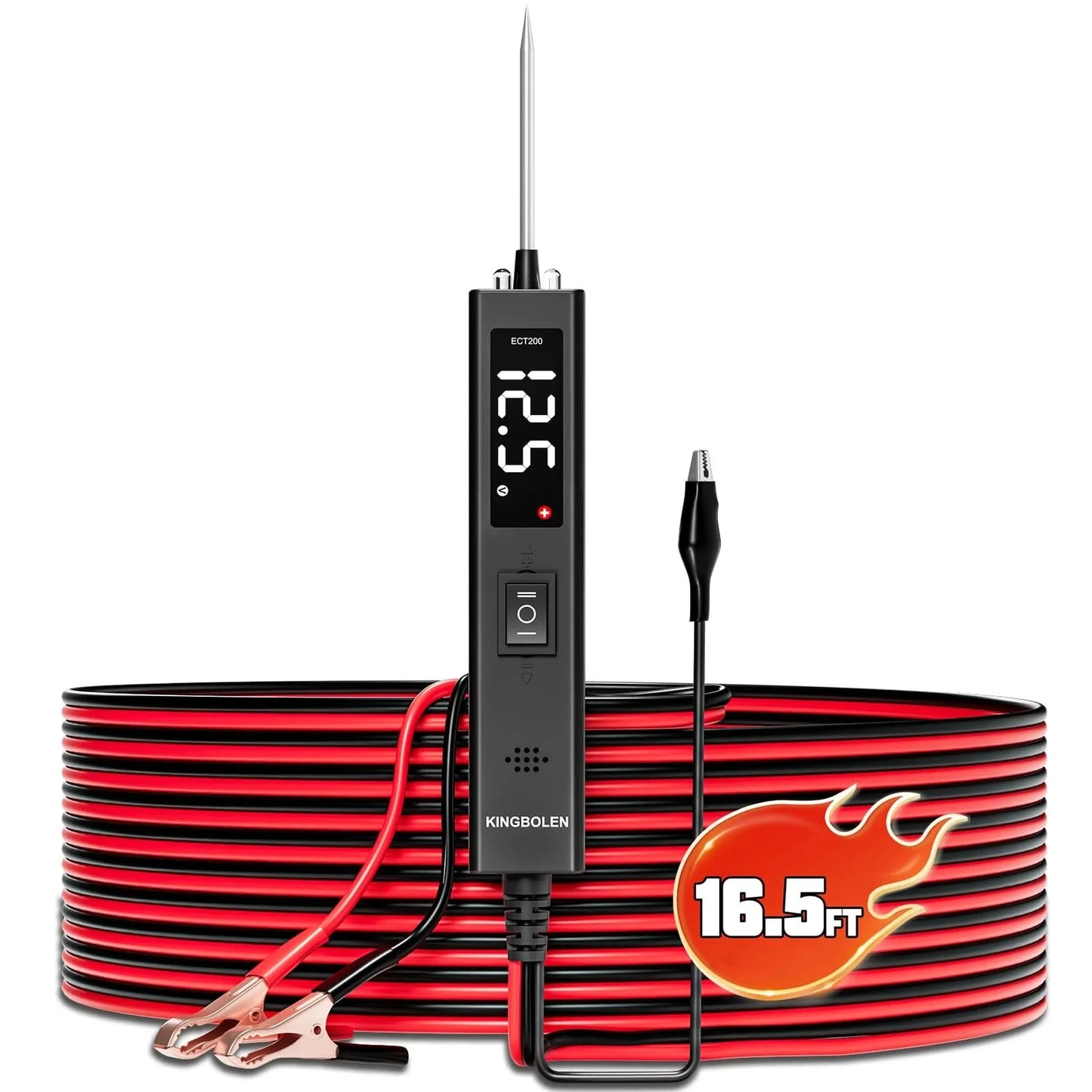 US EU Warehouse KINGBOLEN ECT200 Car Circuit Tester Power Probe 12V 24V Electric Voltage Integrated Power Scanner