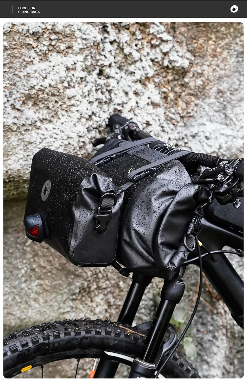 Rhinowalk Fahrradtasche Lenkertasche Wasserdicht Vordertasche Fahrradtasche MTB Multifunktionale Portable 12L MTB Rennrad Lenkertasche