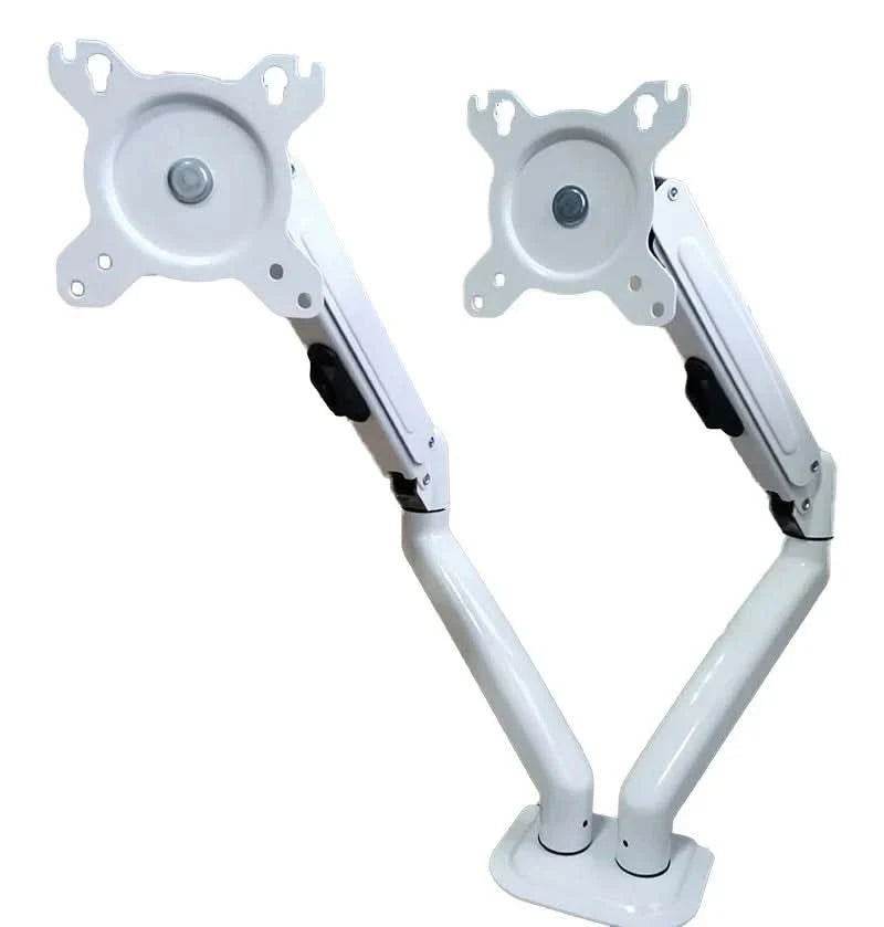 Hyvarwey G08-24 Dual Monitor Desktop Mount Bracket for 13 to 27-Inch LCD Screens Rotate & Tilt Adjust Two-Arm Desk Stand Support