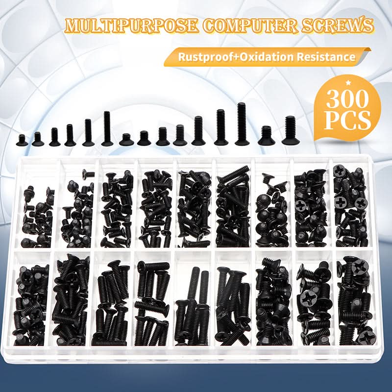 300/360Pcs M2 M2.5 M3 KM Screw Flat Head Phillips Screws Laptop Notebook Screws Set Kit For Computer Notebook Small Screw Kit