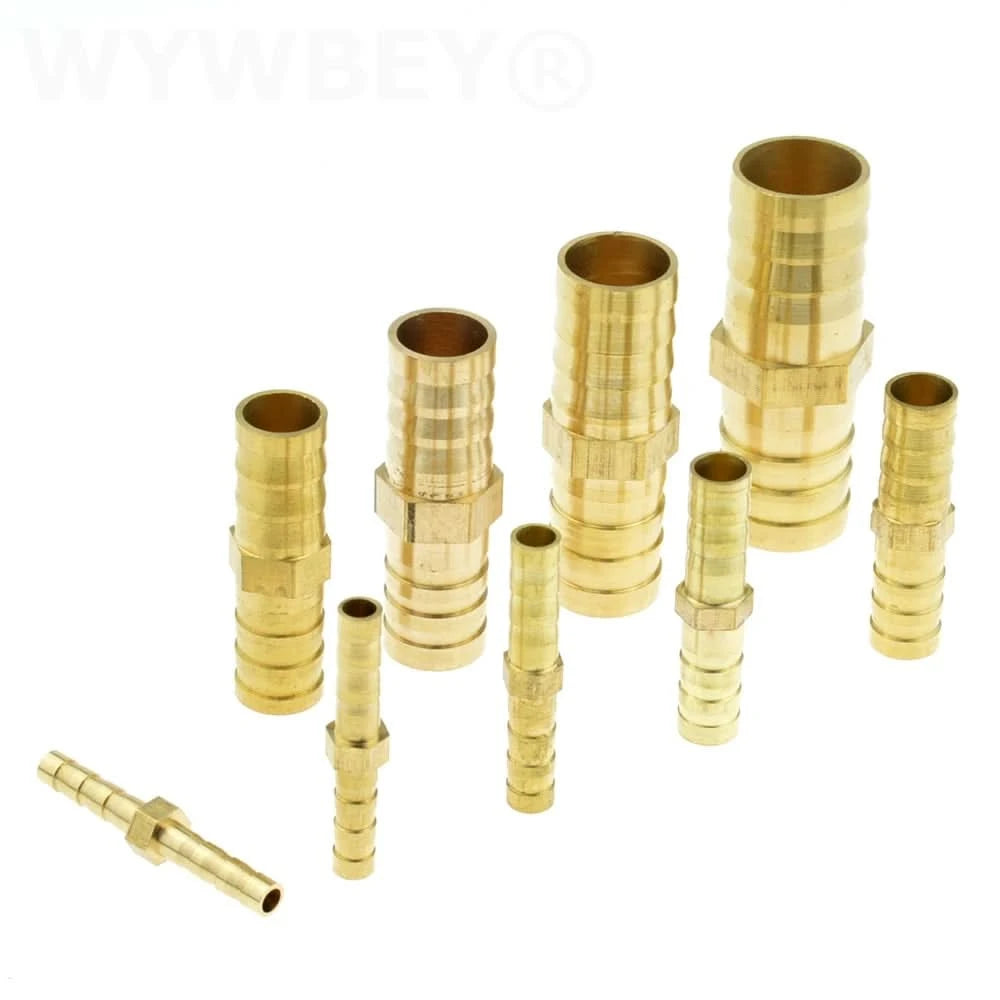 T-Y 3-Wege Messing Schlauchverbinder Spleißer Widerhakenrohr-Fitting 4 6 8 10 12 19 mm 25 mm Schwanz Pneumatischer Luftwasser-Schlauchkupplungsadapter