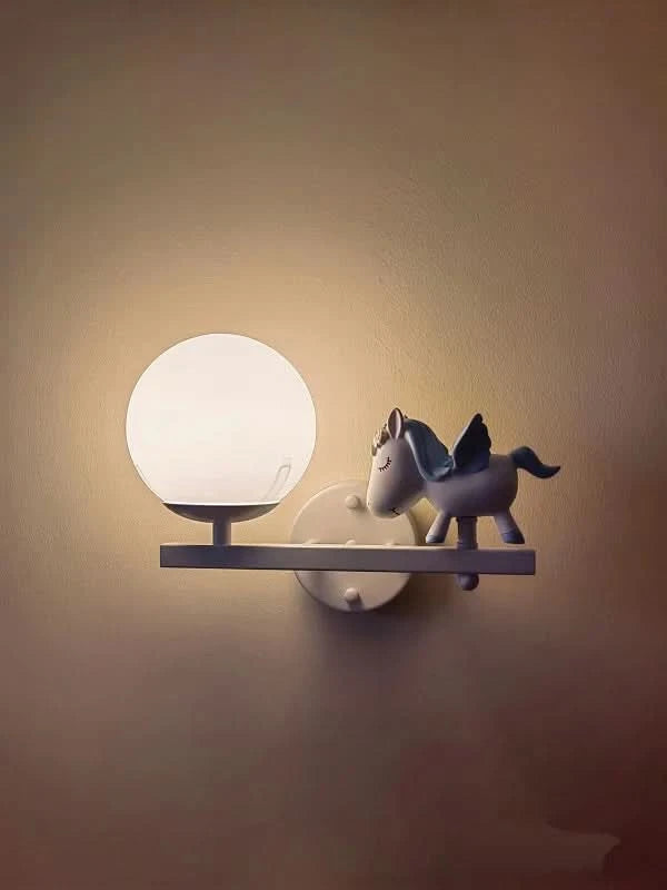 Children's Room Bedside Wall Lamp Girl Boy Wall Art Sconce Creative Cartoon Eye Protection Led Home Decoration Salon Home