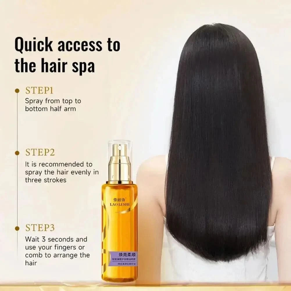 Hair Oil Spray Fragrance Hair Mask Nourishing Conditioning Oil Deeply Moisturizing Hair Curly Spray Gift Women Hair Care Serum