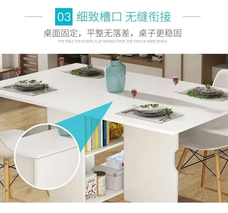 Quality Senior Dining Tables Modern Minimalist Foldable Rectangle Kitchen Table Sets Style Dining Room Furniture Esstisch