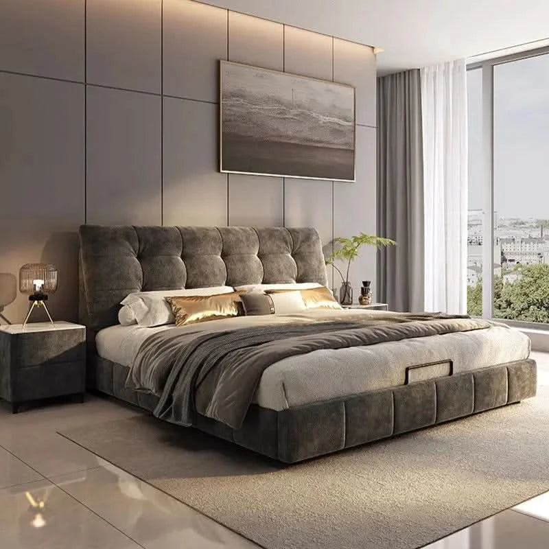 Bedsroom Fancy Beds Minimalist Modern Frame Luxury Beds Nightstands Unique Muebles Para El Hogar Home Furniture Accessories