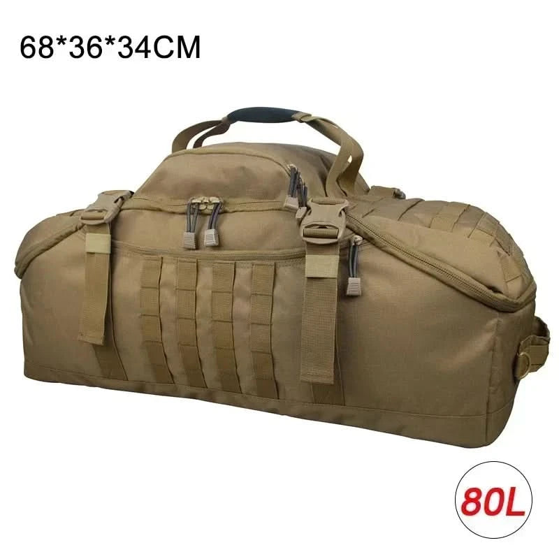 LQARMY 30L 45L 80L Sport-Reisetasche Molle Taktischer Rucksack Fitnessstudio-Sporttasche Große Seesäcke für Camping Jagd Angeln