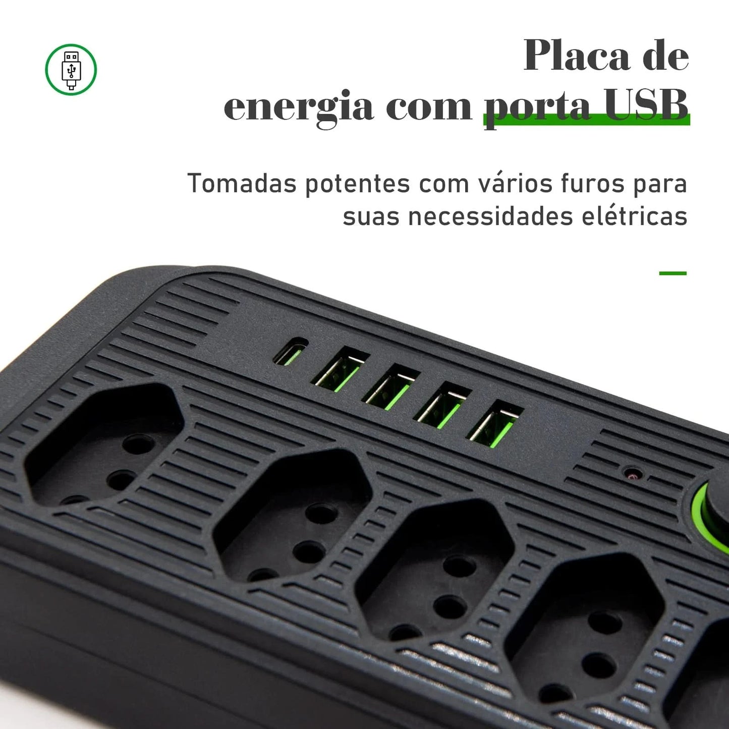 Mehrfachsteckdose, Steckdosenleiste, USB-Steckdose, Steckdosenleiste mit Filter, Steckdosenleiste, Verlängerungskabel, 110-220V, 10A