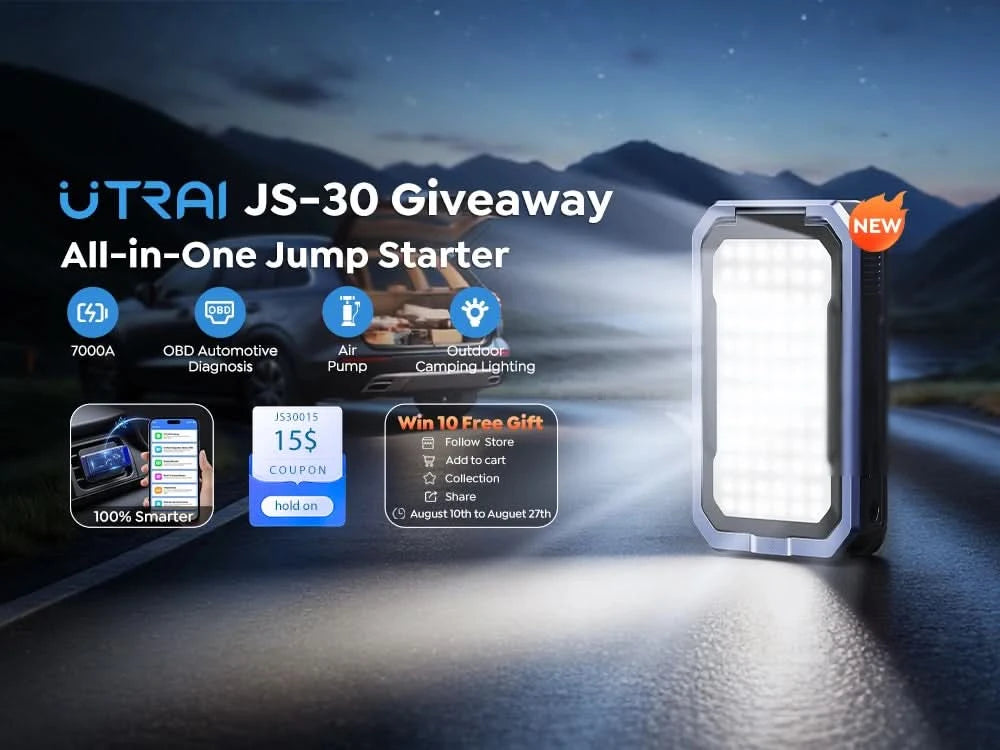 UTRAI Jump Starter 2000A/2500A/4000A/6000A Power Bank Portable Charger Car Booster 12V Auto Starting Device Emergency Car Batter