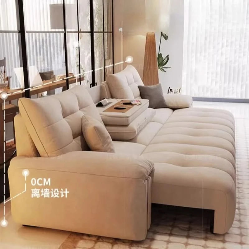Multifunctional Lounge Electric Sofa Modern Fashion Retractable Sofa Bed Luxury Modern Full Size Frame Furniture Living Room