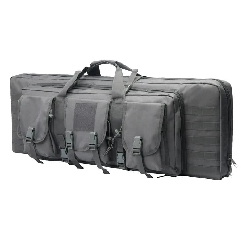 LQARMY 32 38 42 48 Zoll Taktische Doppelgewehrtasche Molle Gewehr-Tasche Scharfschützen Airsoft Gewehr-Tasche Rucksack Jagdwaffenholster