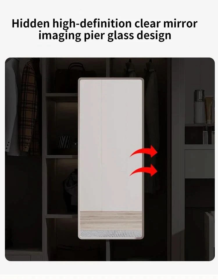 SchiebetürenschrankNordisches modernes Heim-Möbel Schlafzimmer Schreibtisch Kommode in einer Kombination Leichter Luxus-Eckkleiderschrank Möbel