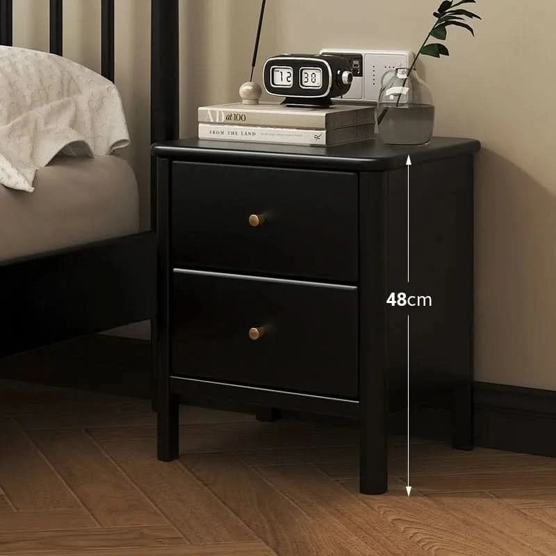 Simple Wooden Art Bedside Table Nordic Style Drawer Type Living Room Storage Cabinet Modern Multifunctional Bedroom Furniture