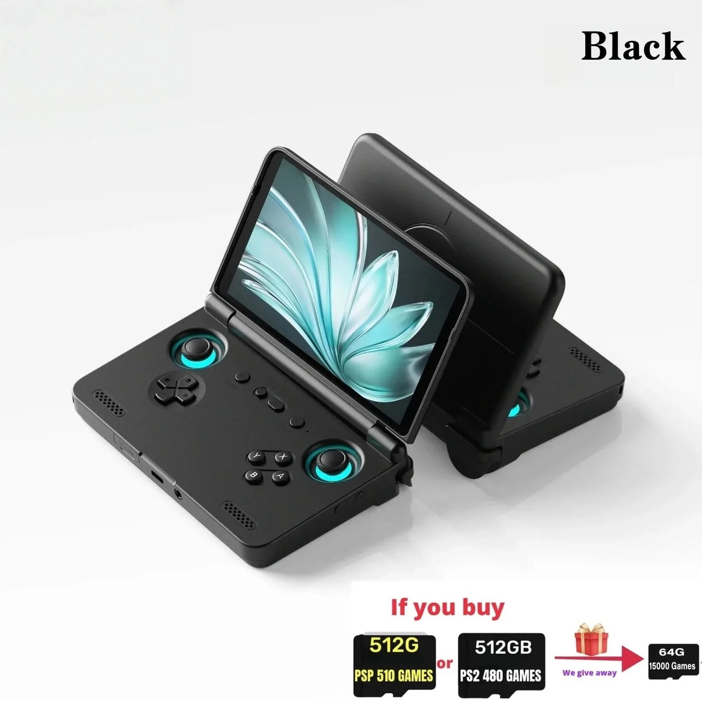 Retroid Pocket Flip 2 RP Flip 2 Retro Handheld-Spielkonsole Videospielkonsole 5,5'' AMOLED-Touchscreen PSP PS2 SD865 Android13