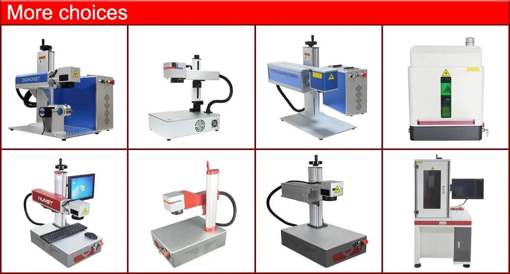 Hunst Kleine Lasermarkiermaschine MAX 30W Tragbare faltbare Mini-Fasergravurmaschine für DIY-Gravurgeschenke Metallgravur
