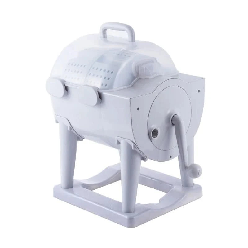 5KG Hand Drum Washing Machine & Dehydrator, Manual Wash & Dry for Student Dormitory, 0-400RPM