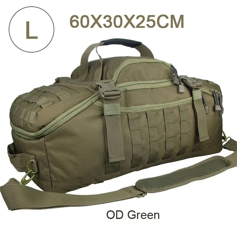 LQARMY 30L 45L 80L Sport-Reisetasche Molle Taktischer Rucksack Fitnessstudio-Sporttasche Große Seesäcke für Camping Jagd Angeln