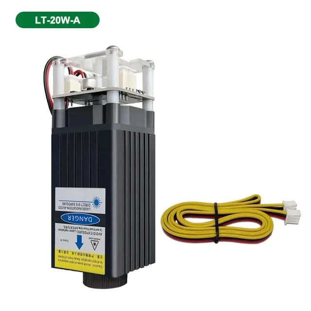 LASER TREE 4W 5W Power Laser Module 450nm TTL Blue Light Laser Head for Laser Engraving Cutting Wood DIY Tools