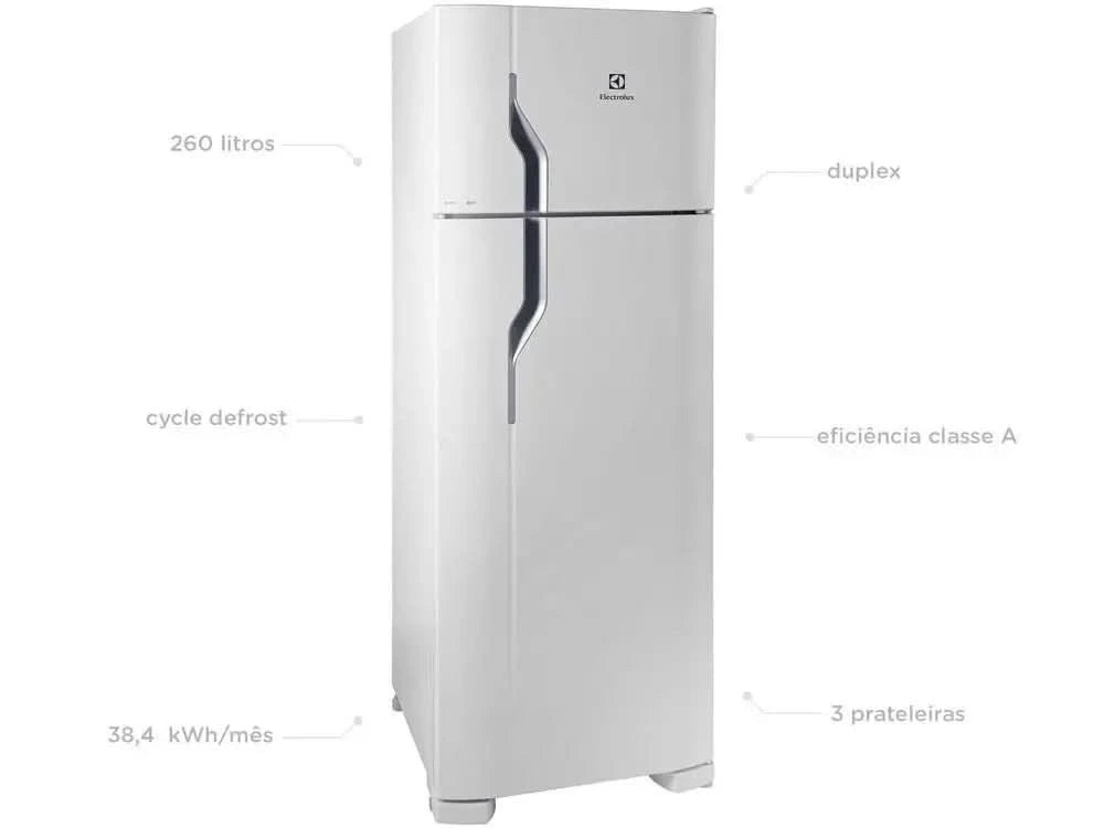 Kühlschrank/Kühlbox Electrolux Cycle Defrost Duplex Weiß 260L DC35A - 220V