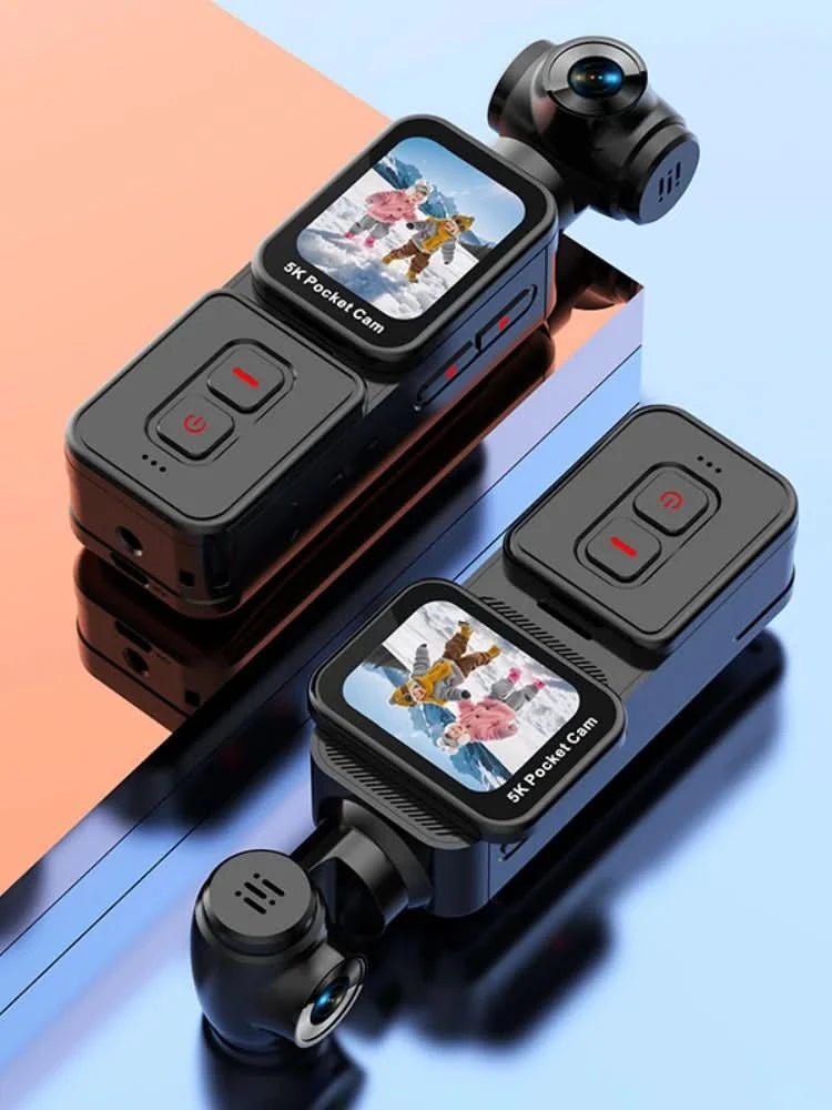 K28 5K Ultra Clear Handheld Action-Kamera 1,69 Zoll Gesichtserkennung Automatische 270°-drehbare Linse Verfolgungsaufnahmen Sport-Daumenkamera