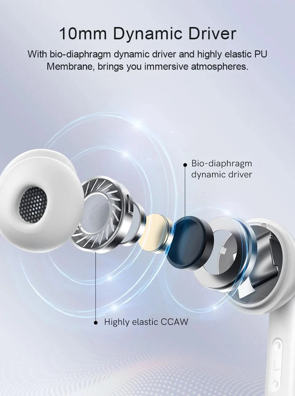 QCY T13 ANC Wireless Earbuds Bluetooth 5.3 TWS ANC Geräuschunterdrückung Kopfhörer 4 Mikrofone ENC Headset In-Ear Freisprech-Ohrhörer