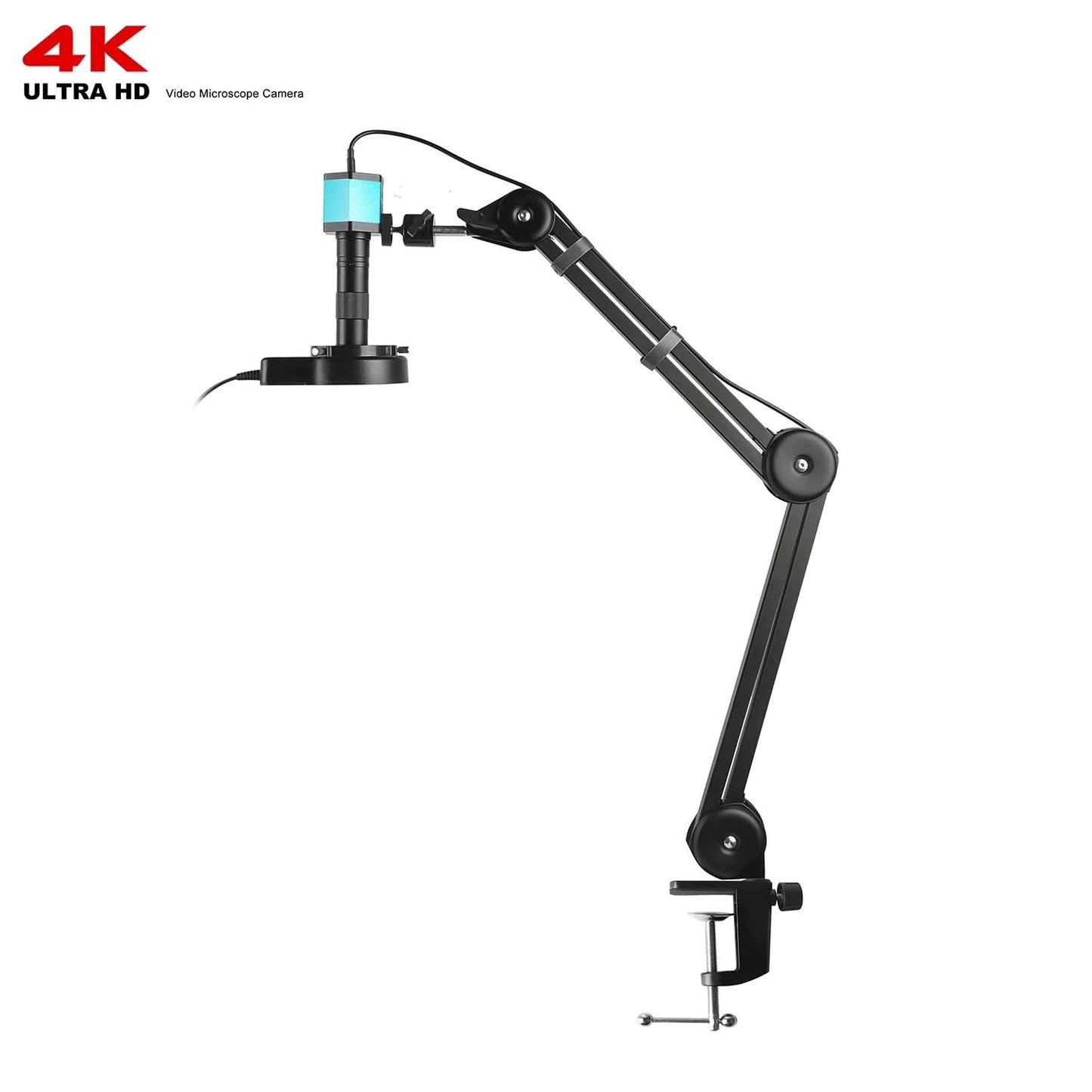 Full HD 4K Electron Microscope For Soldering IMX415 48MP HDMI USB Digital Camera 150X Lens Reinforced Bracket Reduces Vibration
