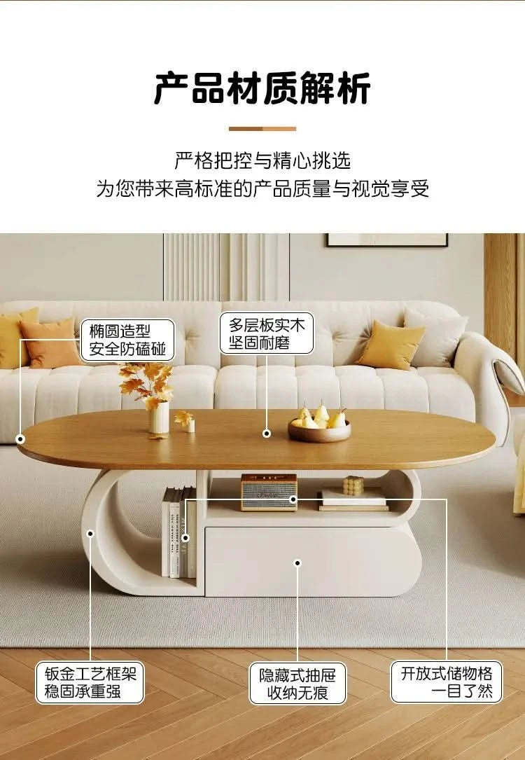 Kitchen Luxury Coffee Table Modern Design Minimalist Aesthetic Coffee Table Books Ornaments Meuble De Salon Home Furniture